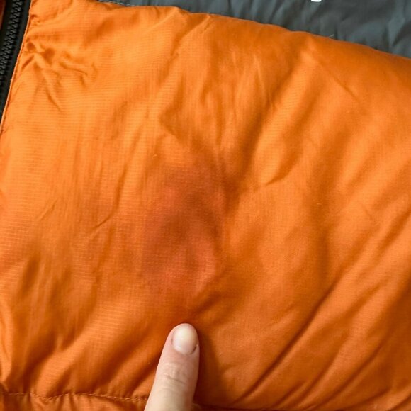 Bear USA Orange & Gray Down Feather Puffer Coat With Zip Closure & Pockets XXL - Picture 4 of 13